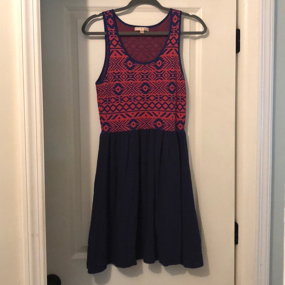 anthropologie skies are blue dress medium